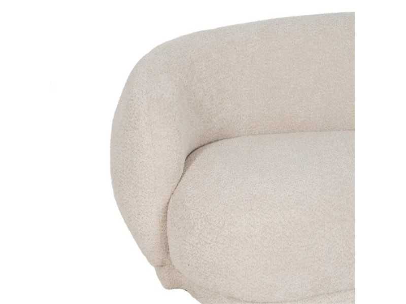 Designer sofa upholstered in fabric - AASEL