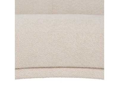 Designer sofa upholstered in fabric - AASEL