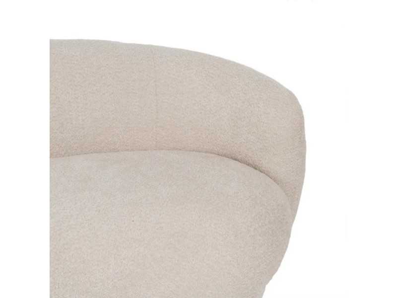 Designer sofa upholstered in fabric - AASEL