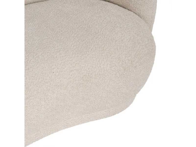 Designer sofa upholstered in fabric - AASEL