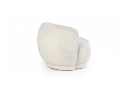 Designer sofa upholstered in fabric - AASEL