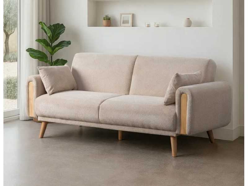 Sofá cama tapizado - AUBUSSON CREMA