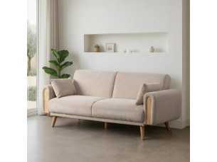 Upholstered sofa bed - AUBUSSON CREMA 2