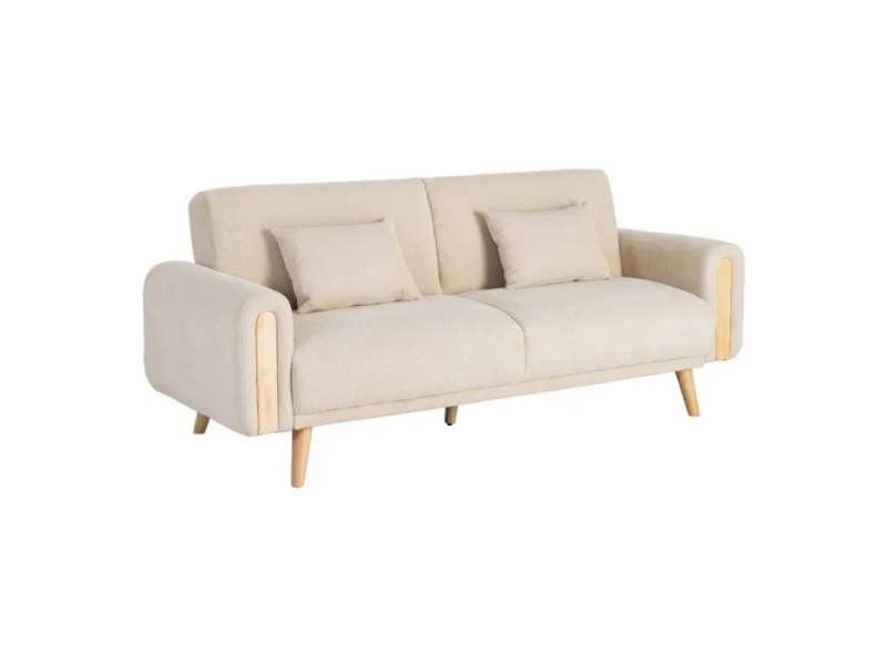 Sofá cama tapizado - AUBUSSON CREMA