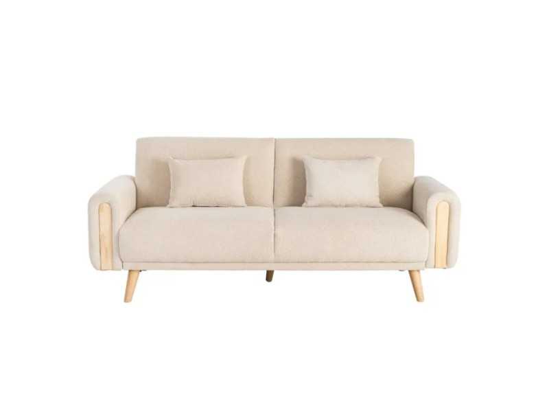 Sofá cama tapizado - AUBUSSON CREMA