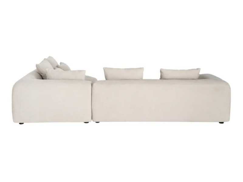 Canapé avec chaise longue à droite - ALBI CREMA