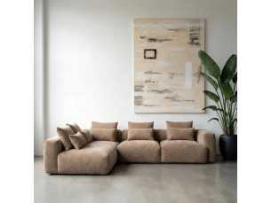 Canapé avec chaise longue à gauche - ALBI BEIGE 2