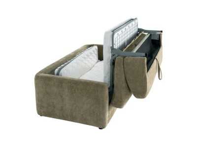 Fabric upholstered sofa bed - ALBUFERA VERDE