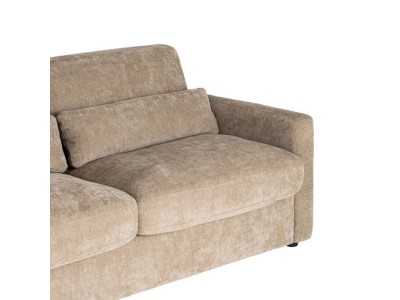 Fabric upholstered sofa bed - ALBUFERA TAUPE