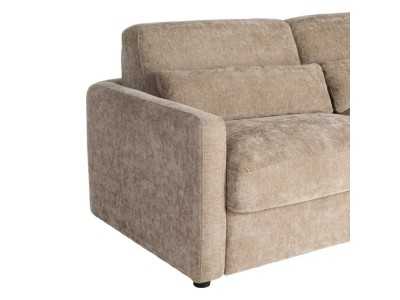 Fabric upholstered sofa bed - ALBUFERA TAUPE