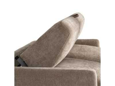 Fabric upholstered sofa bed - ALBUFERA TAUPE
