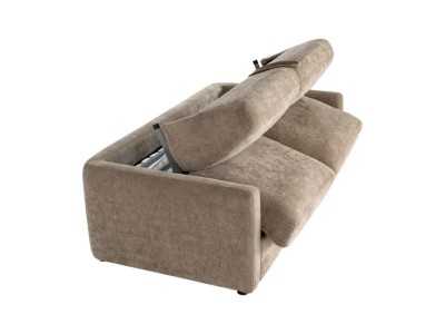 Fabric upholstered sofa bed - ALBUFERA TAUPE