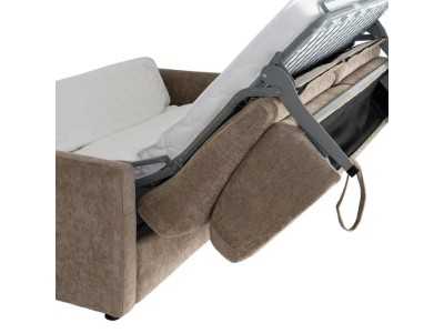 Sofá cama tapizado en tela - ALBUFERA TAUPE
