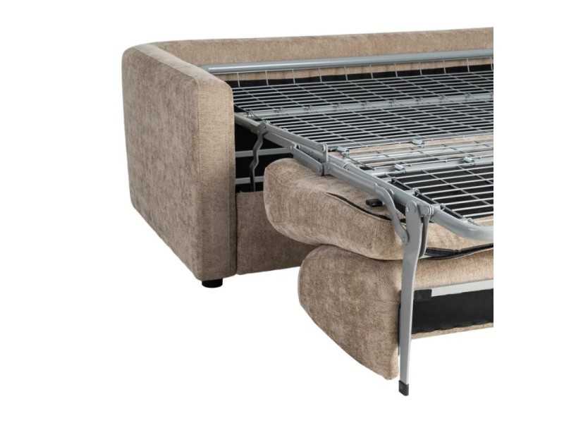 Sofá cama tapizado en tela - ALBUFERA TAUPE
