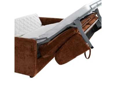 Sofá cama tapizado en tela - ALBUFERA TEJA