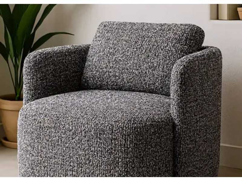 Fauteuil pivotant au design moderne - ATLANTA GRIS