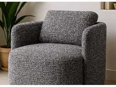 Fauteuil pivotant au design moderne - ATLANTA GRIS