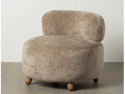 Upholstered designer armchair - BOLA