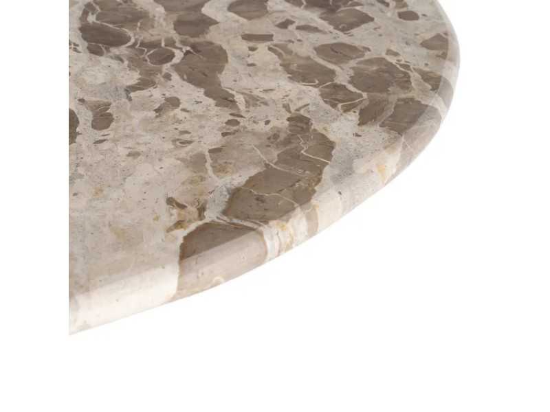Round dining table with a marble top - ALBIR