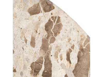 Table de salle à manger ronde avec plateau en marbre - ALBIR