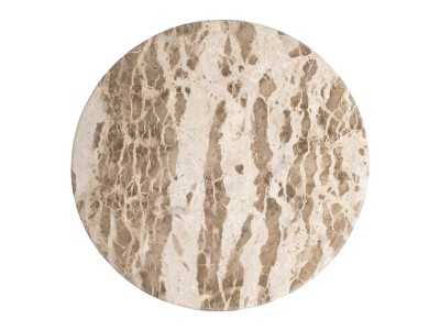 Round dining table with a marble top - ALBIR