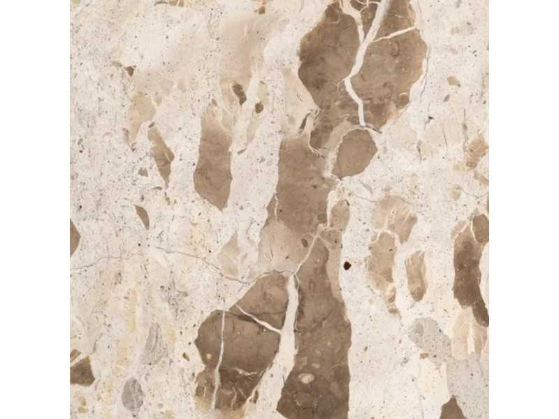 Mesa de comedor redonda con tapa de mármol - ALBIR