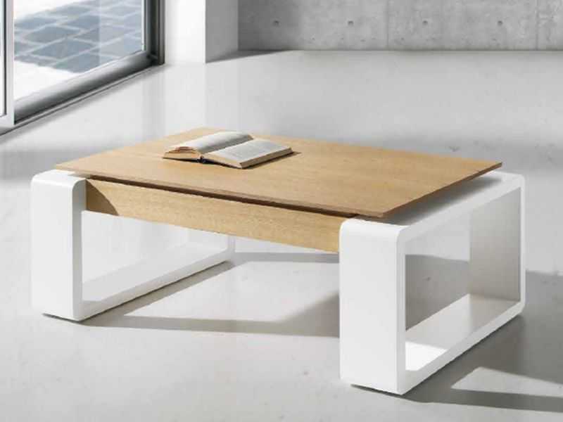 Lacquered coffee table with lifting top - BRIDGE