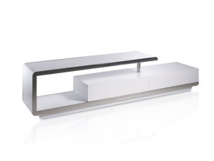 Mueble TV lacado con detalles en acero inoxidable - BOSTON 2