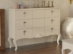 Lacquered chest of 3 drawers - ROYAL 2
